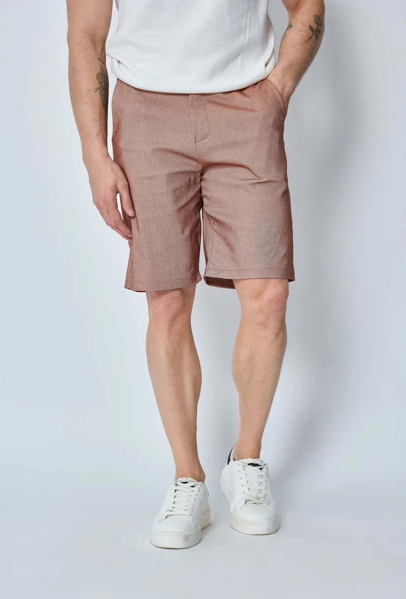 Short uni en toile de style chino - Image 17