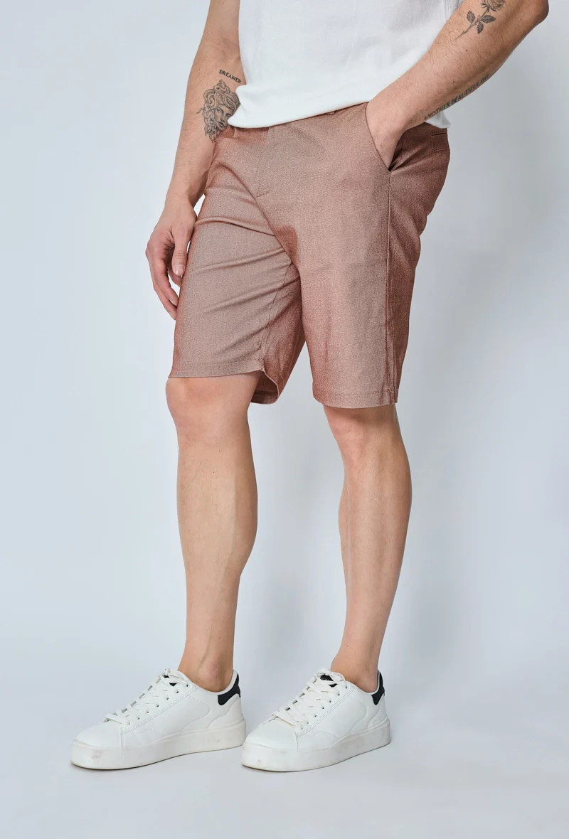 Short uni en toile de style chino - Image 19
