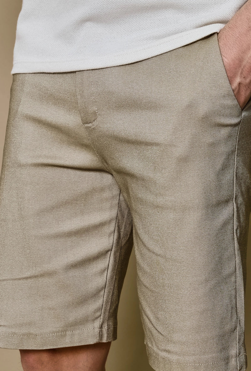 Short uni en toile de style chino - Image 2