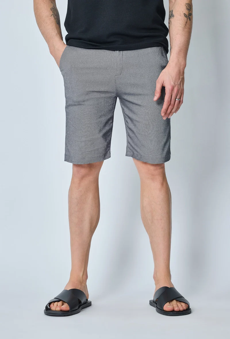 Short uni en toile de style chino - Image 22