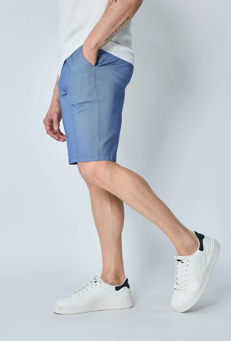 Short uni en toile de style chino - Image 29