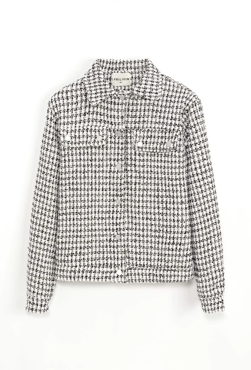 Surchemise à carreaux boutonnée - Image 4