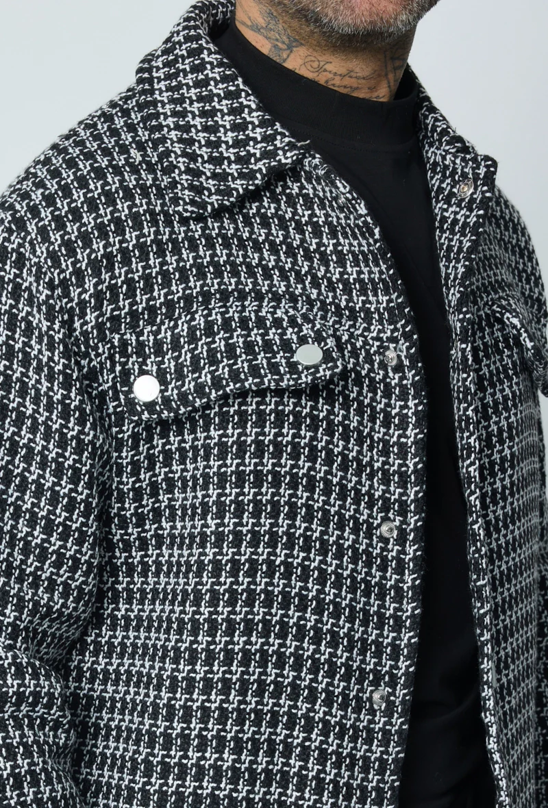 Surchemise à carreaux boutonnée - Image 7