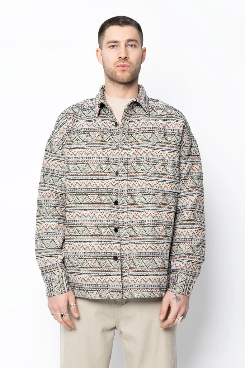 Surchemise à motifs abstraits colorés - Image 11