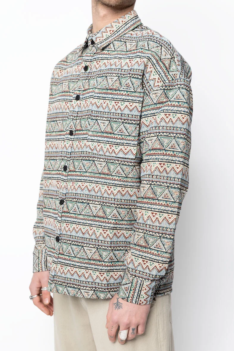 Surchemise à motifs abstraits colorés - Image 13