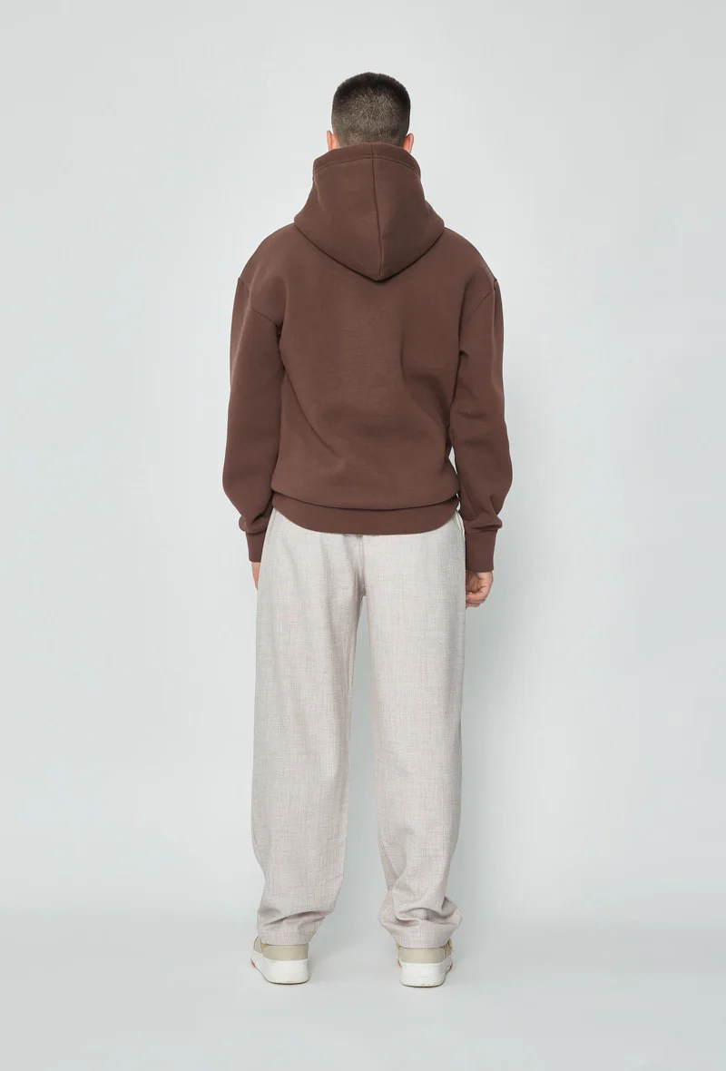 Sweat à capuche uni - Image 11
