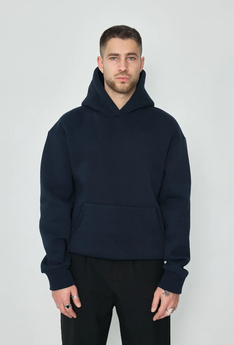 Sweat à capuche uni - Image 12