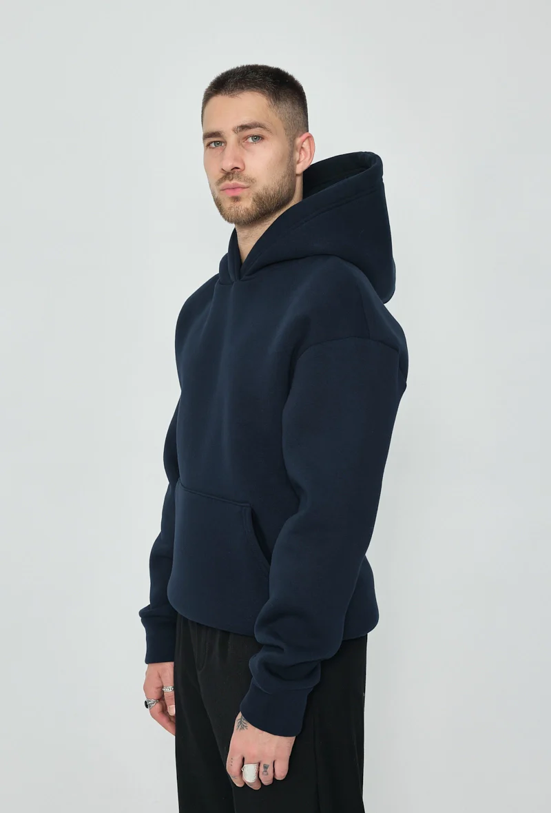 Sweat à capuche uni - Image 14