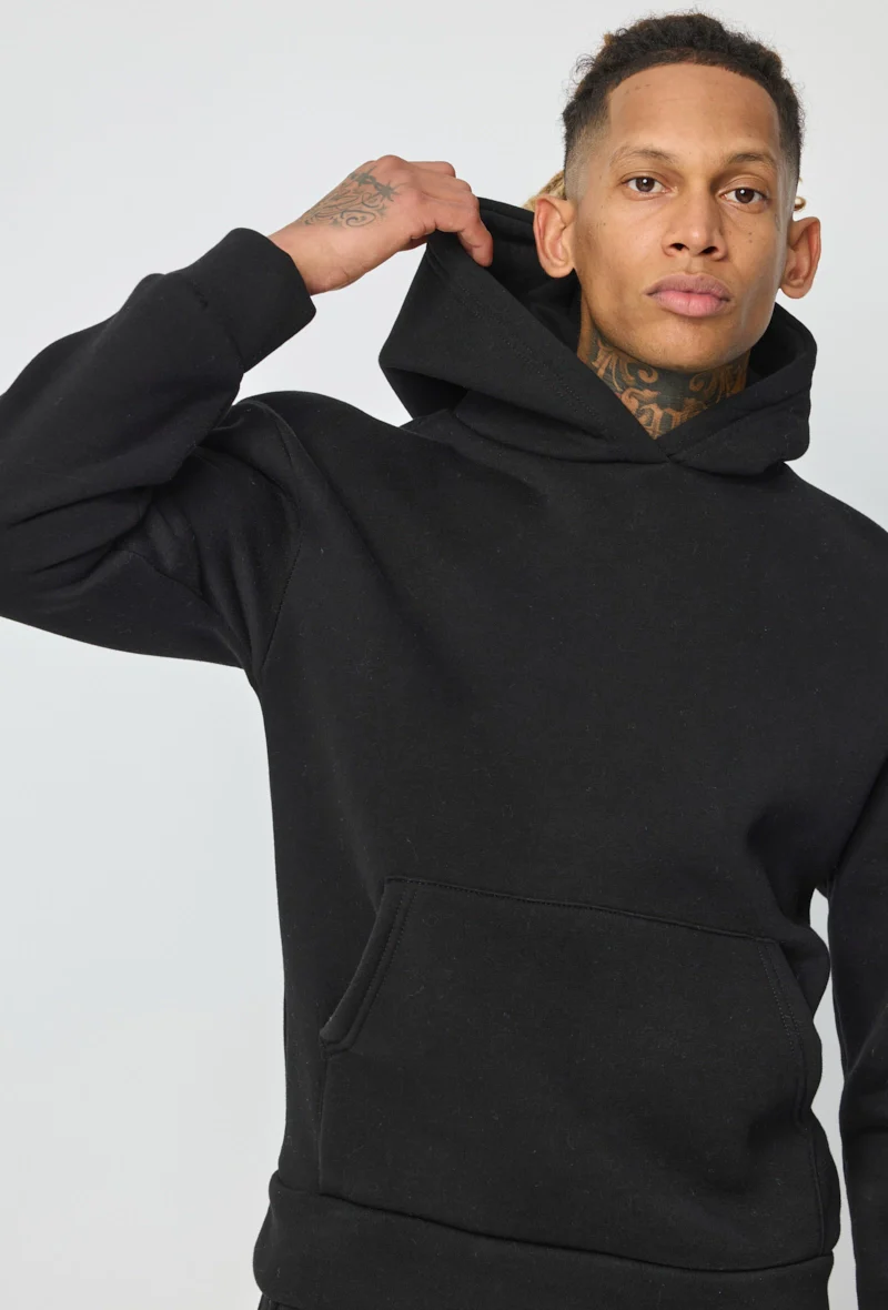 Sweat à capuche uni - Image 17