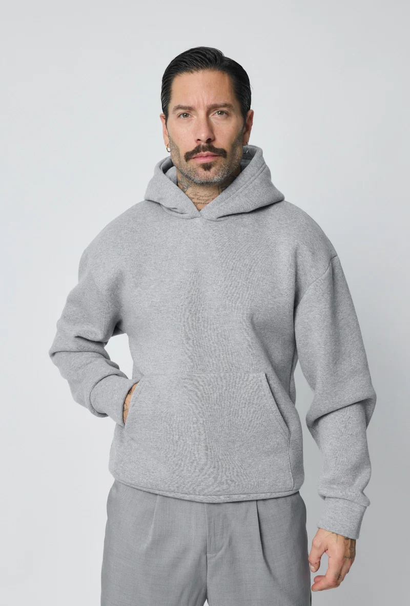 Sweat à capuche uni - Image 38