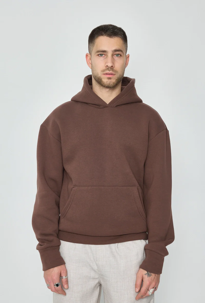 Sweat à capuche uni - Image 5