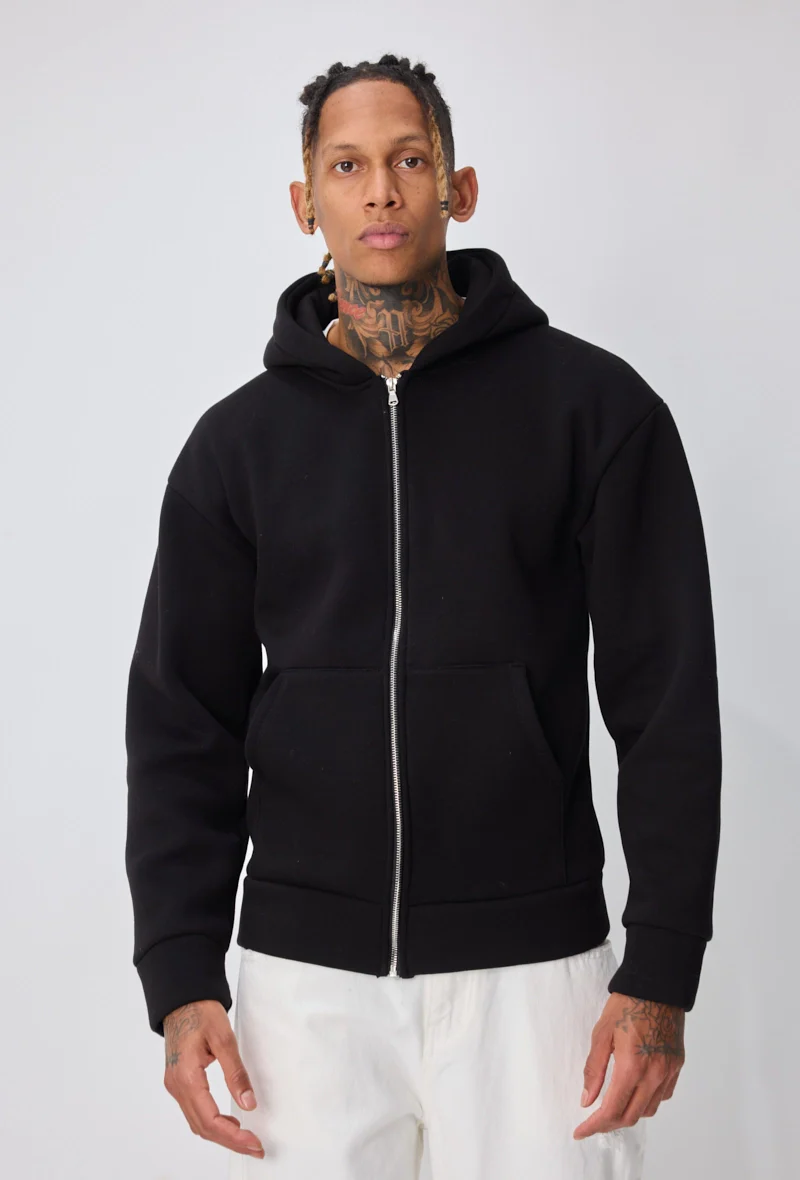 Sweat homme uni avec poche centrale - Image 6