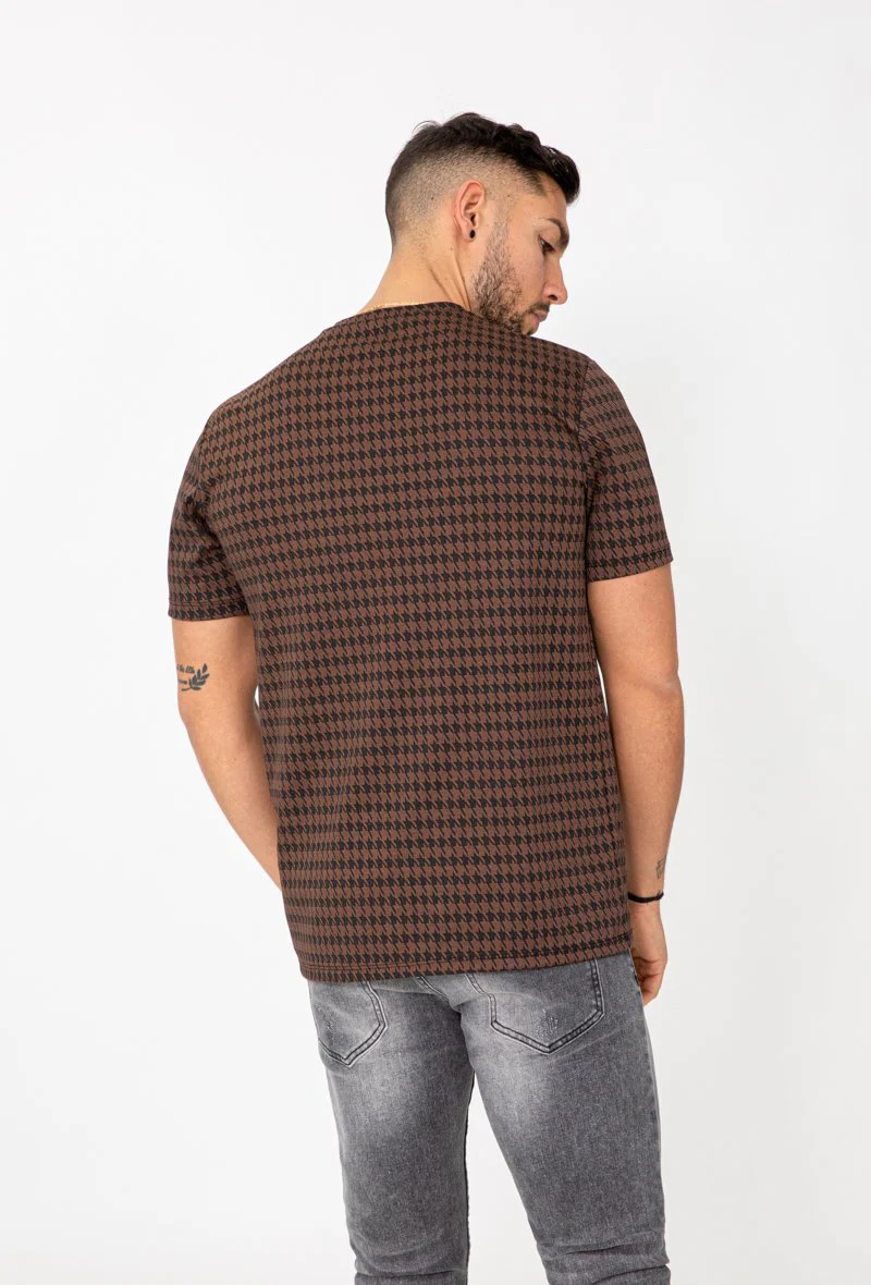 T-shirt à carreaux pieddepoule - Image 10
