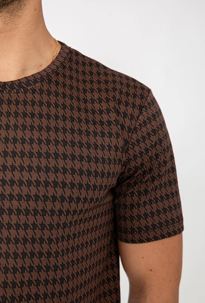 T-shirt à carreaux pieddepoule - Image 7
