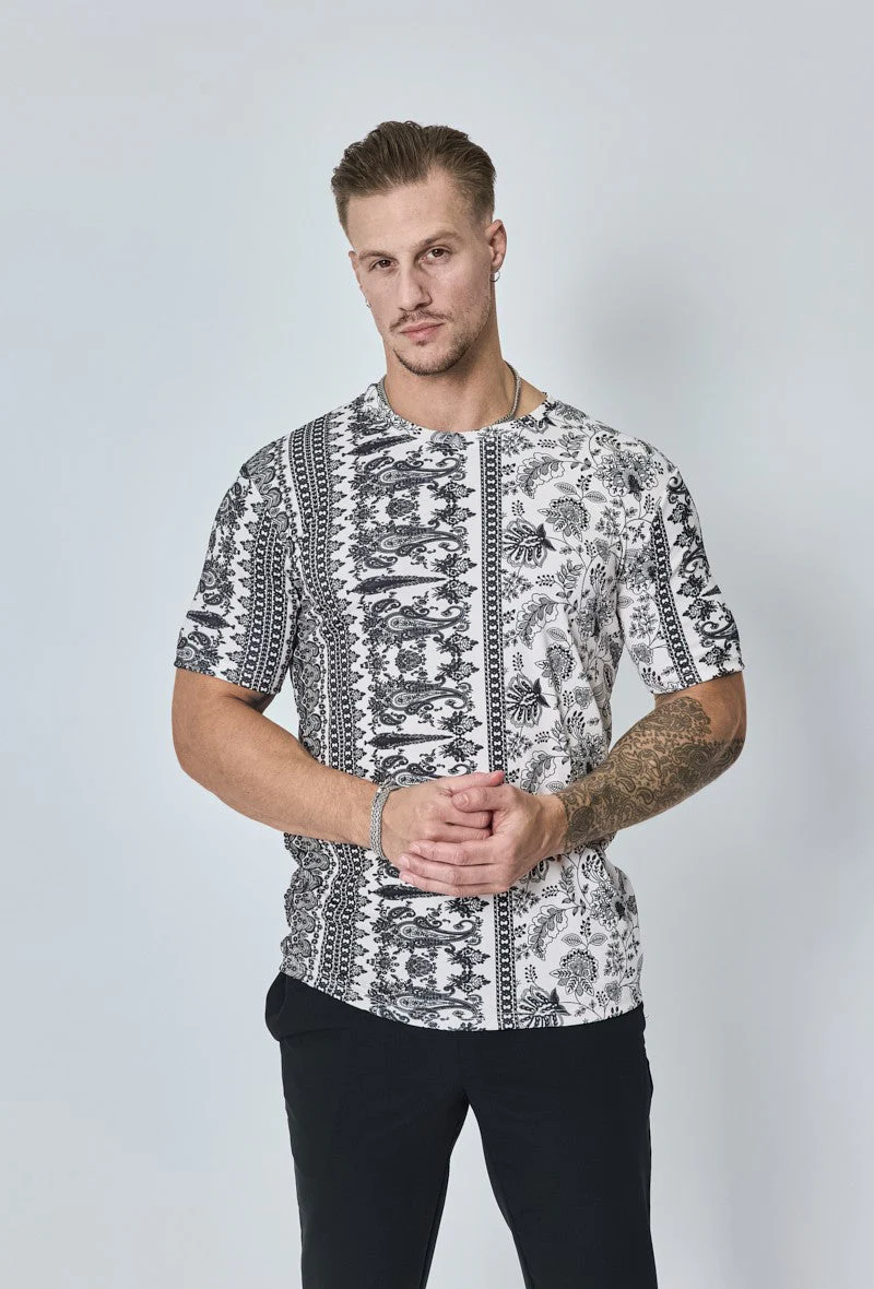 T-shirt à imprimé fleuri