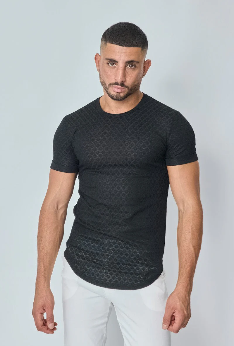 T-shirt à motif losange