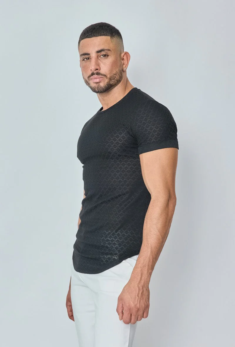 T-shirt à motif losange - Image 2