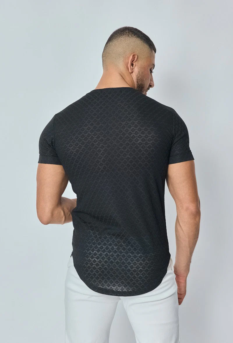 T-shirt à motif losange - Image 3