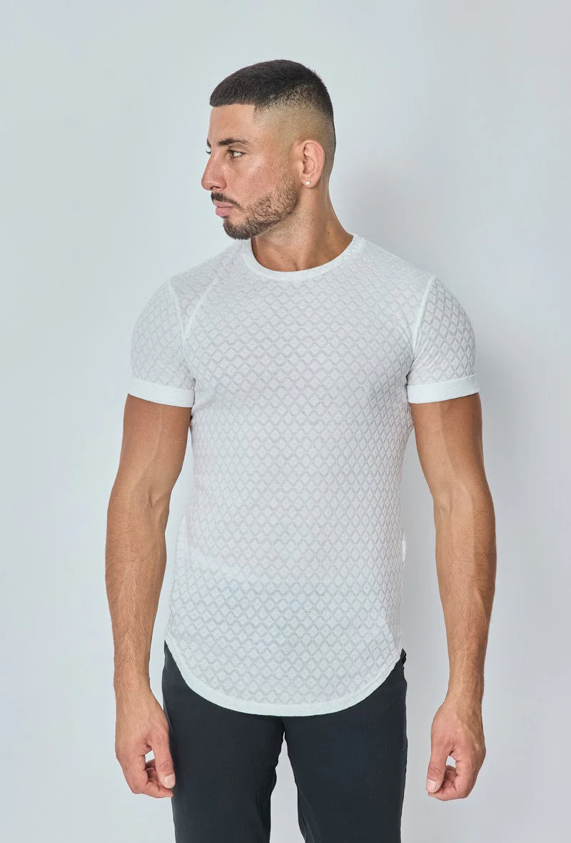 T-shirt à motif losange - Image 6