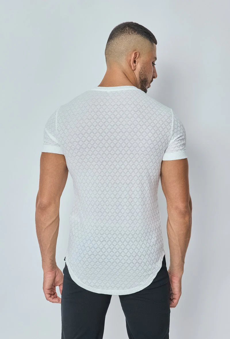T-shirt à motif losange - Image 8