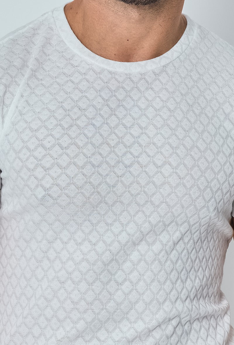 T-shirt à motif losange - Image 9