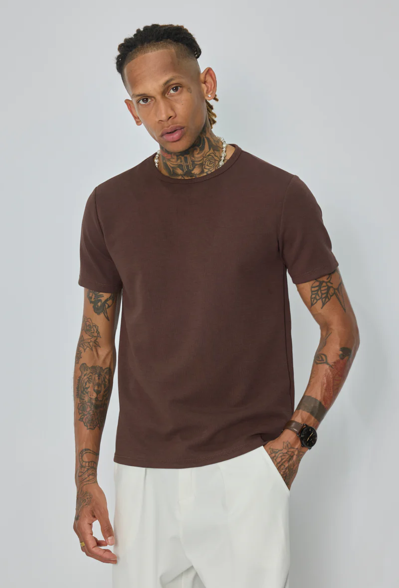 T-shirt col rond ajusté - Image 10