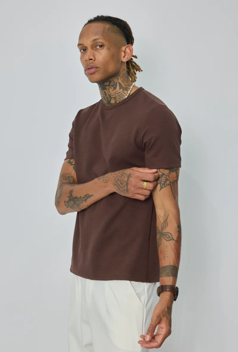 T-shirt col rond ajusté - Image 11