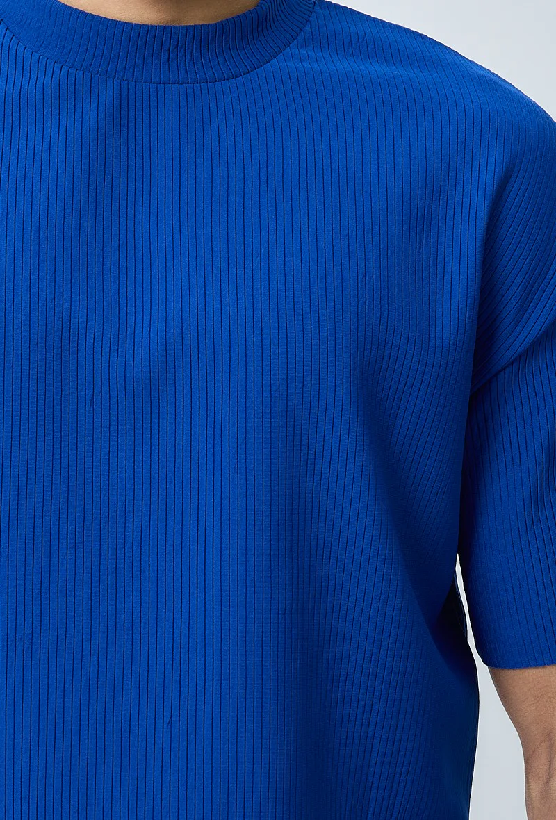 T-shirt plissé uni oversize - Image 14