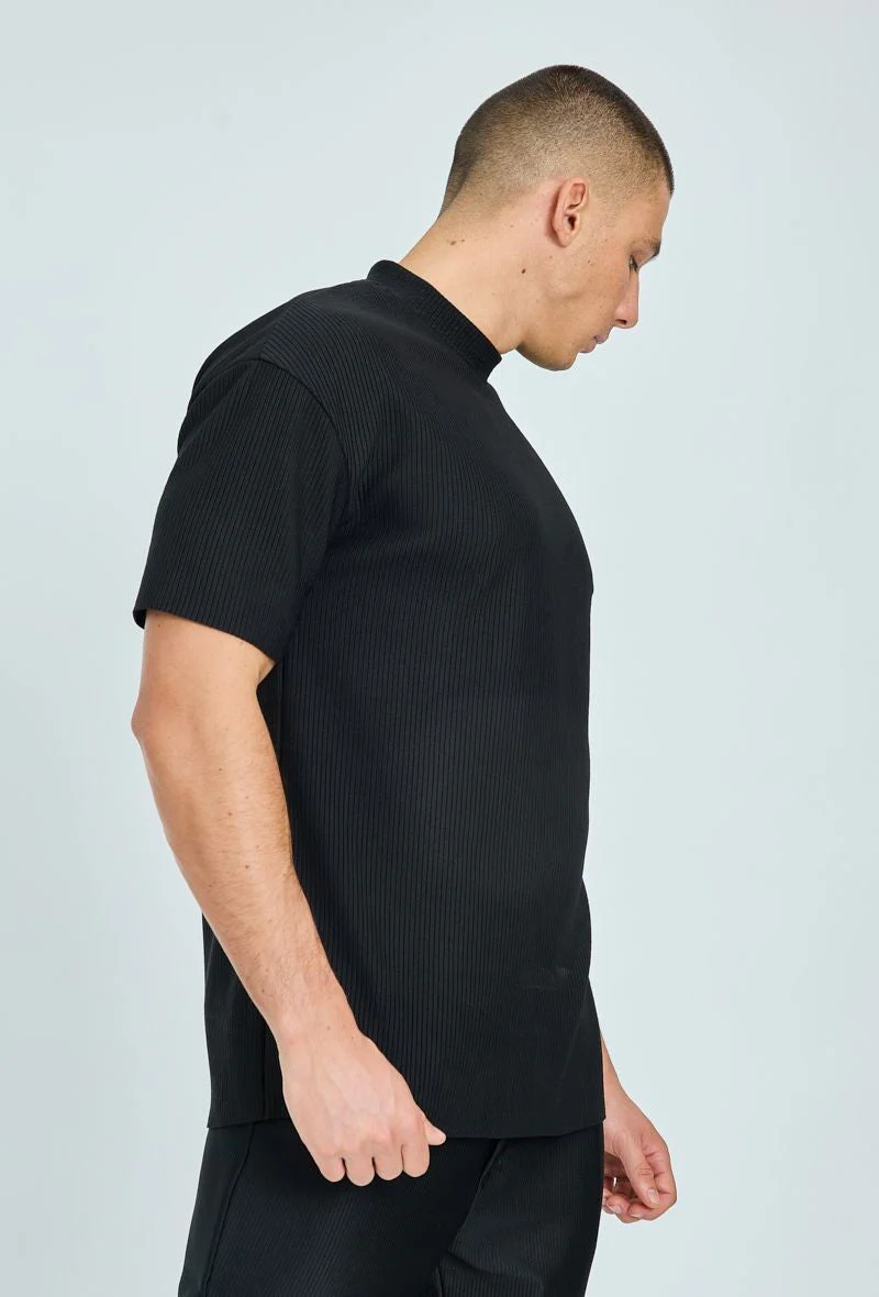 T-shirt plissé uni oversize - Image 6
