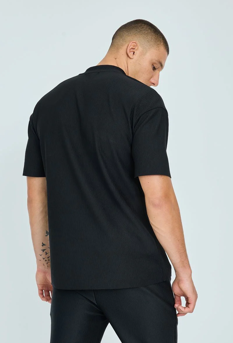 T-shirt plissé uni oversize - Image 8