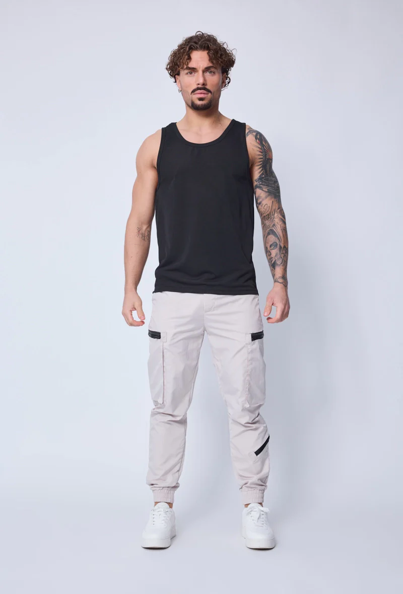 T-shirt débardeur côtelé slim qui épouse la silouette et met le coprs en valeur - Image 5