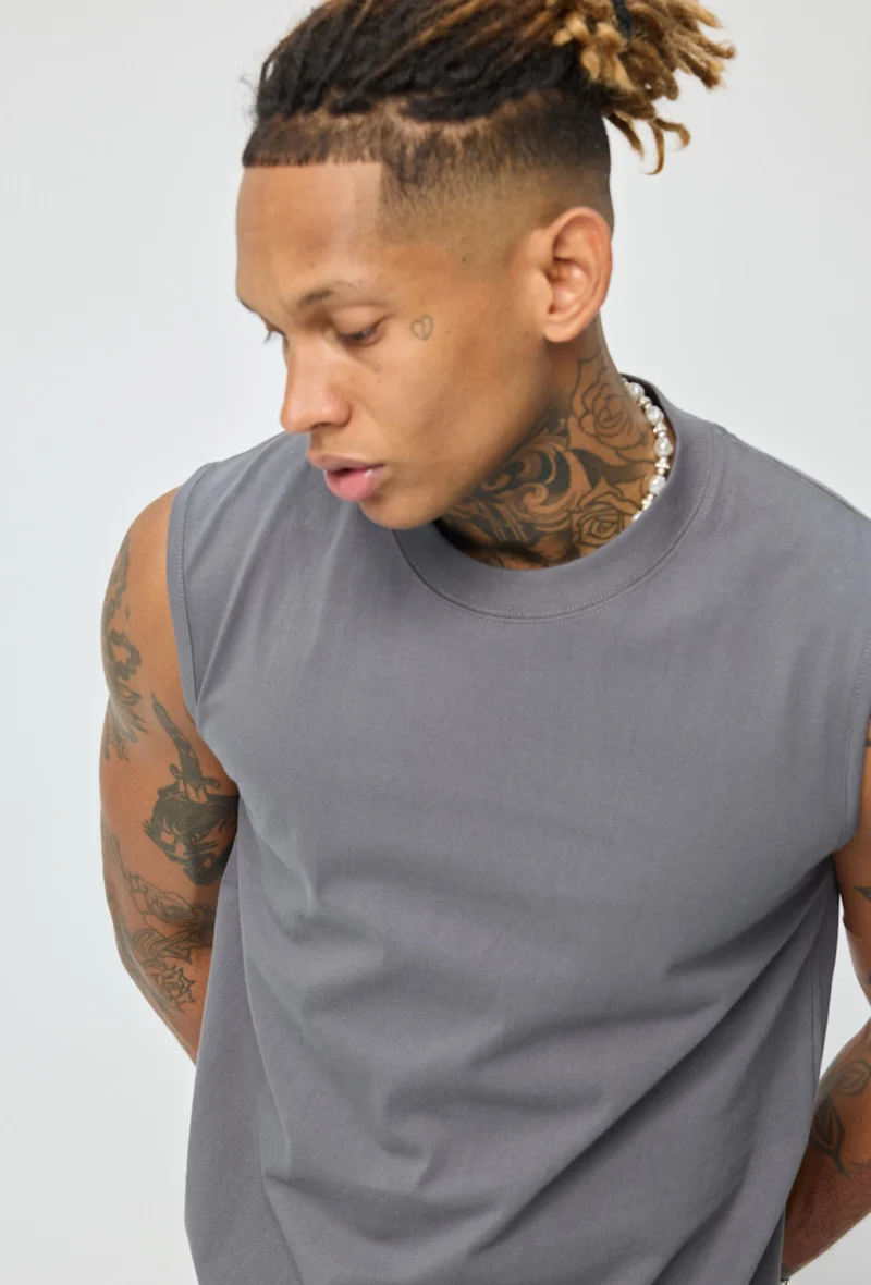 T-shirt débardeur uni pour homme - Image 10