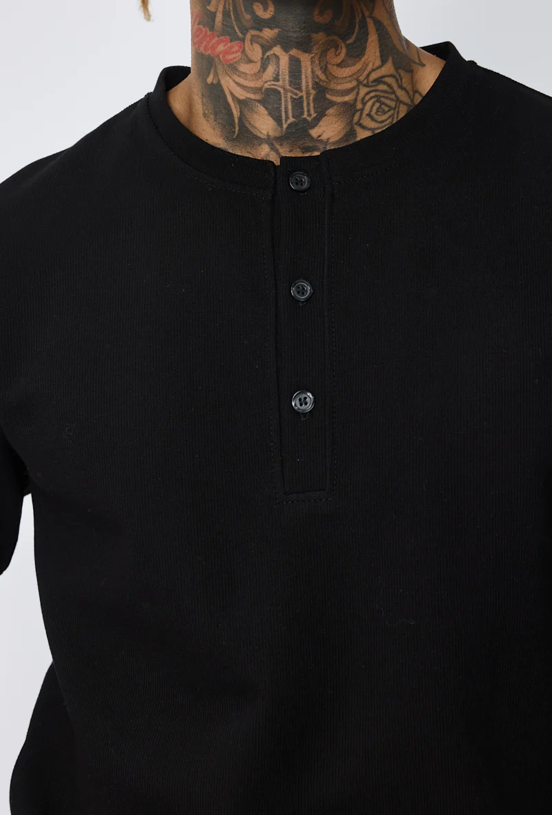 T-shirt henley col tunisien - Image 2