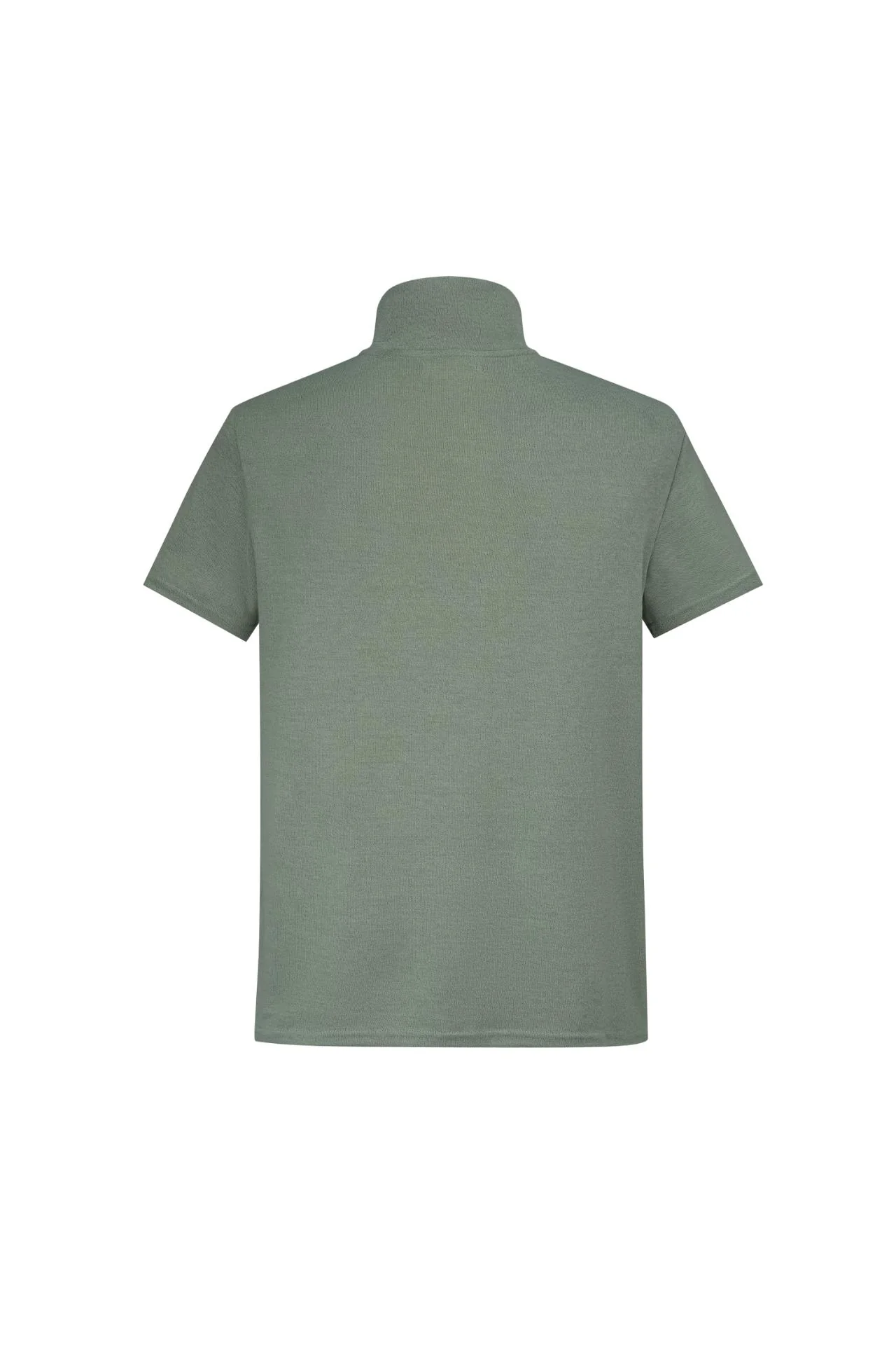 T-shirt maille à col montant zippée - Image 6