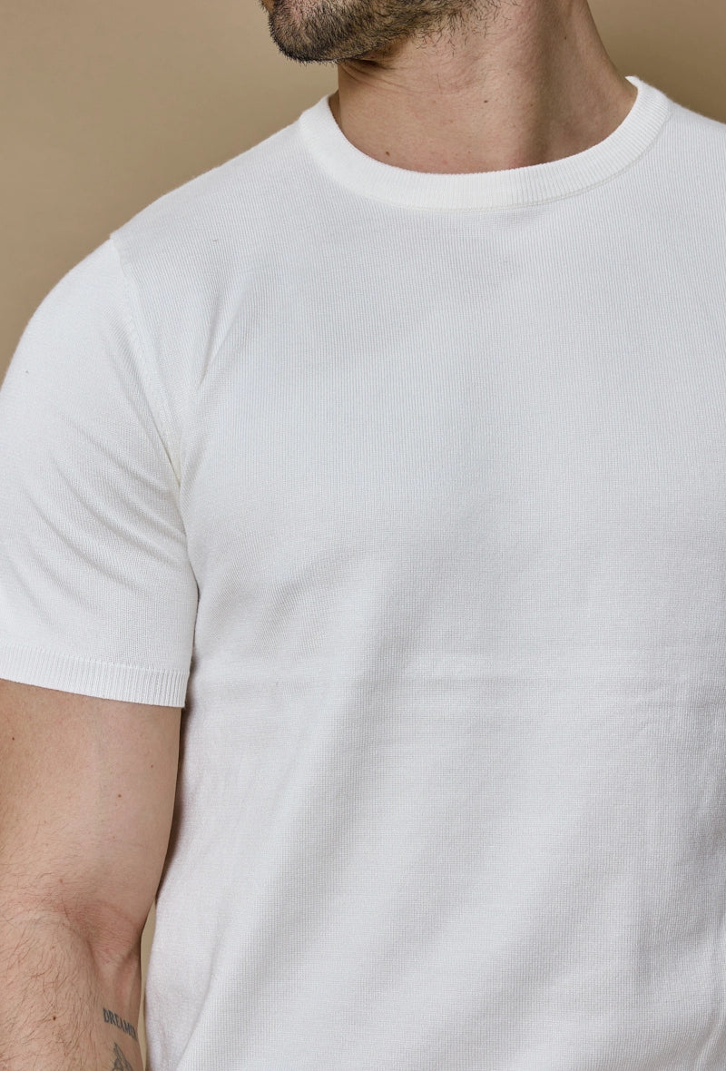 T-shirt manches courtes uni en maille - Image 16