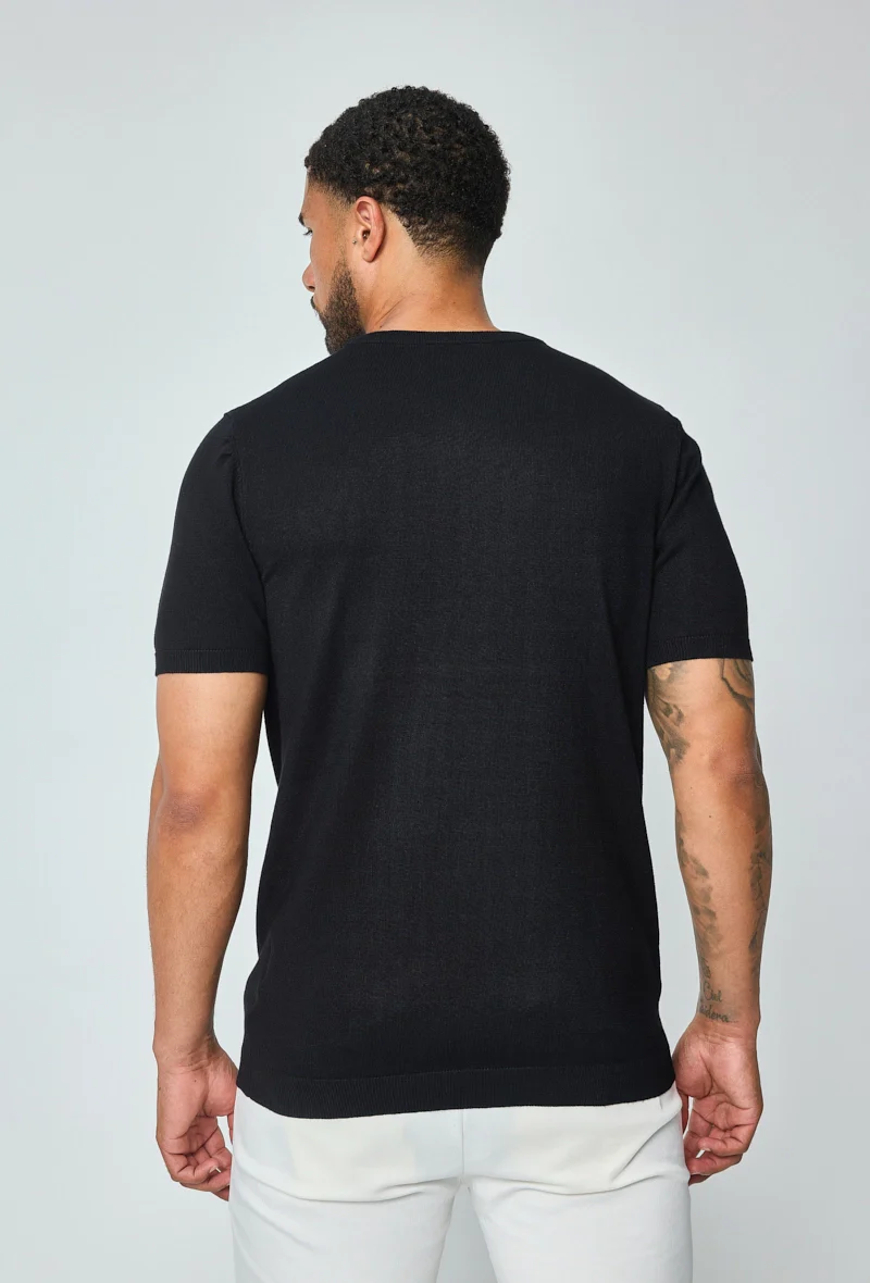 T-shirt manches courtes uni en maille - Image 25