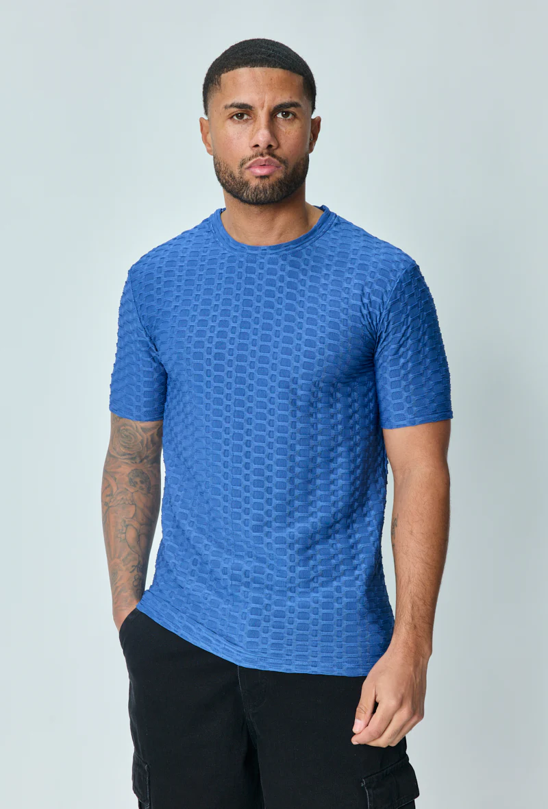 T-shirt manches courtes uni texturé - Image 5