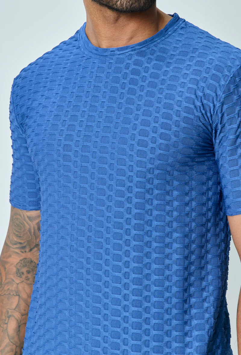 T-shirt manches courtes uni texturé - Image 6