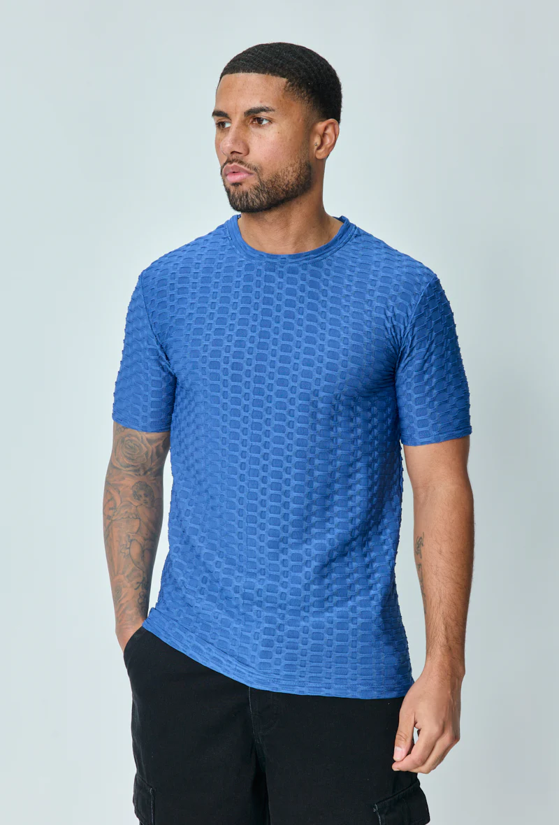 T-shirt manches courtes uni texturé - Image 7