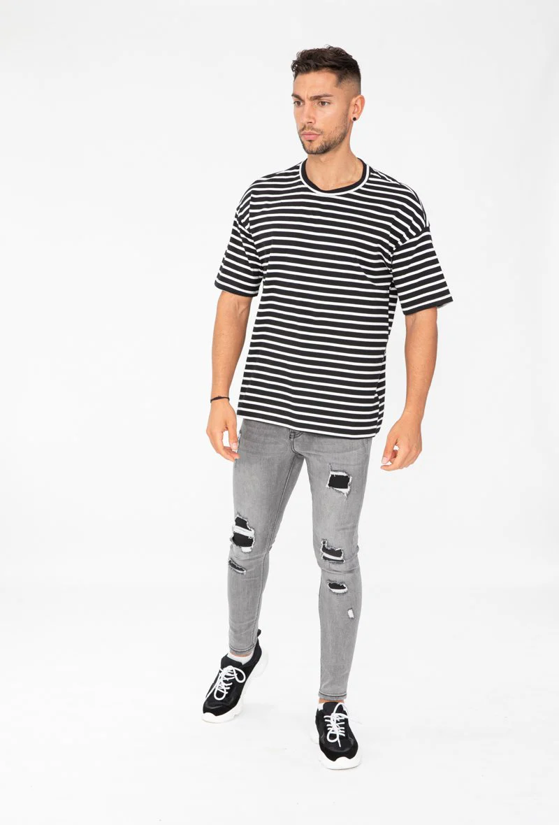 T-shirt oversize à rayure - Image 15