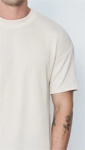 T-shirt plissé uni - Image 9