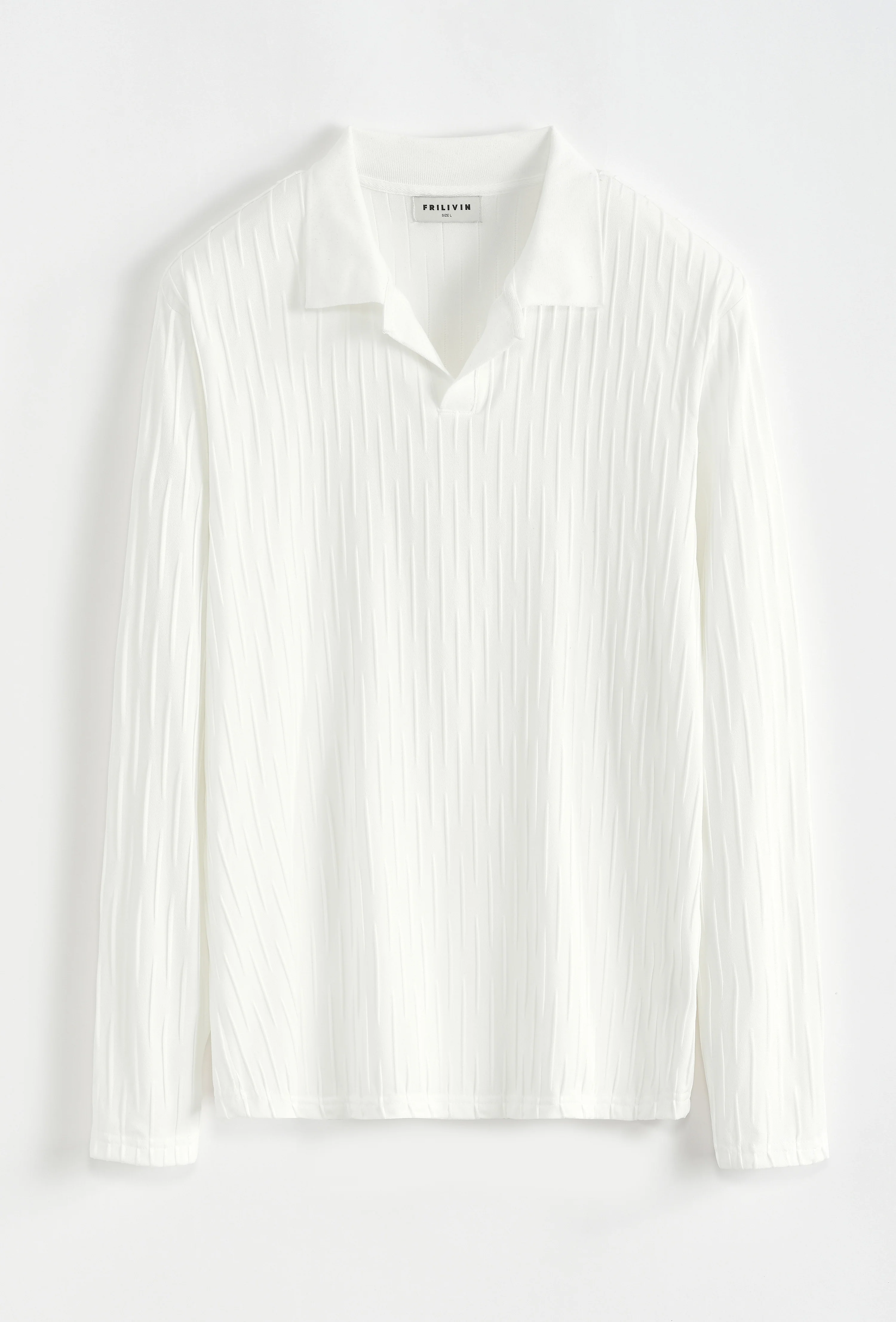 T-shirt uni col v - Image 11