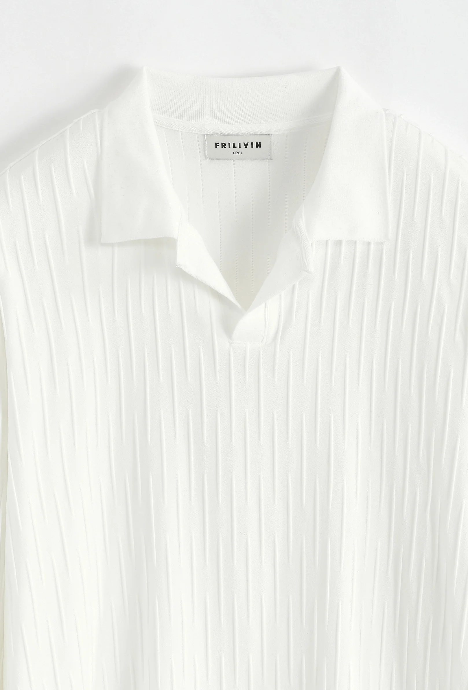T-shirt uni col v - Image 12