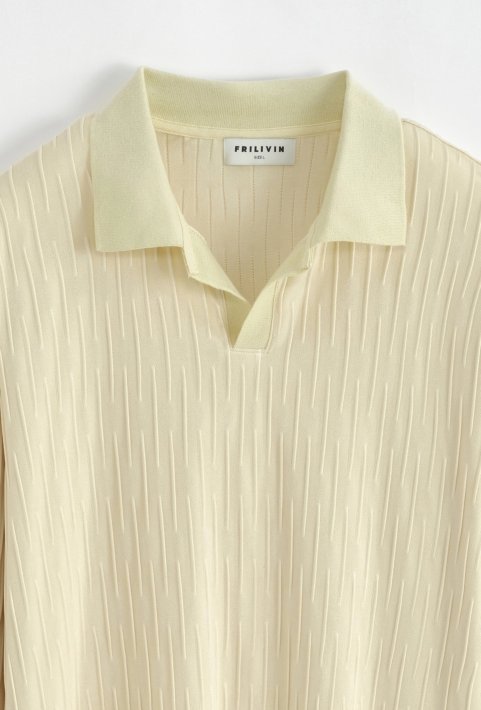 T-shirt uni col v - Image 6