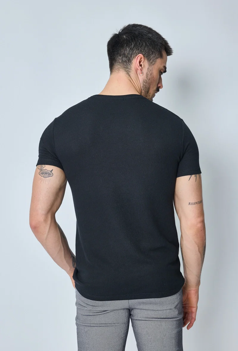 T-shirt uni en maille - Image 12