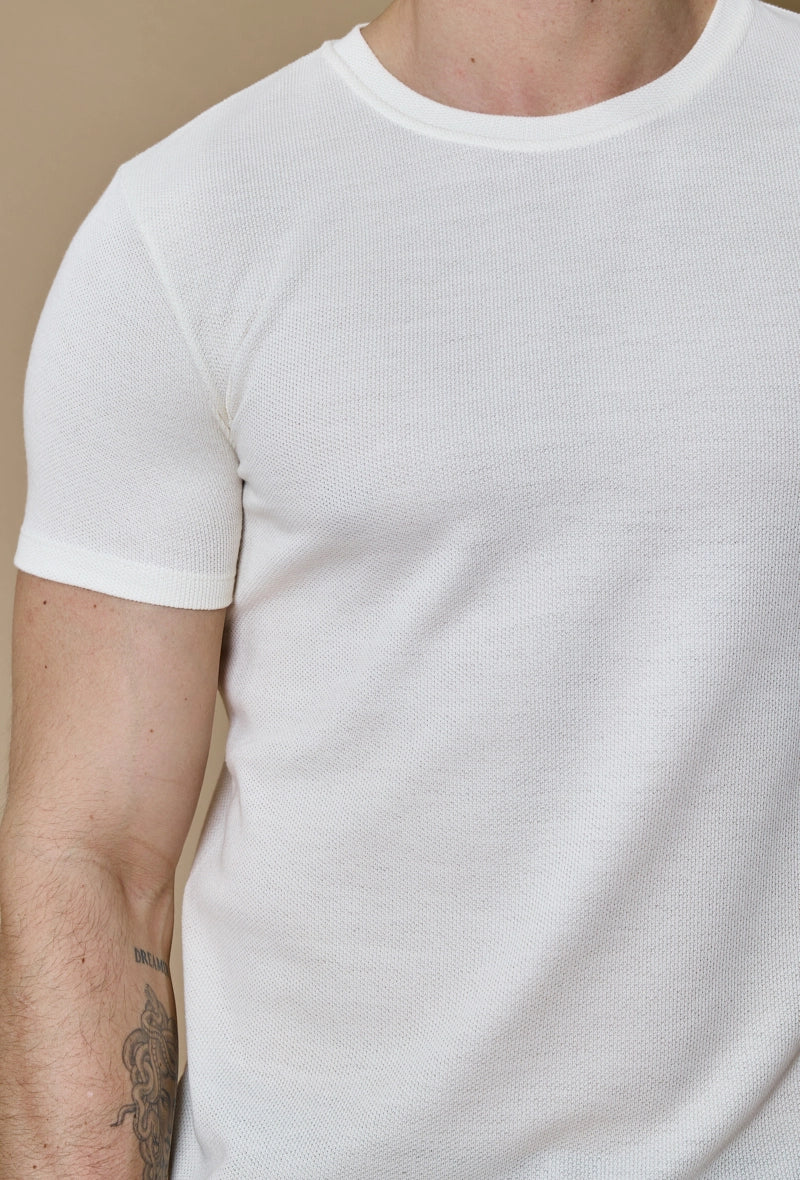 T-shirt uni en maille - Image 14