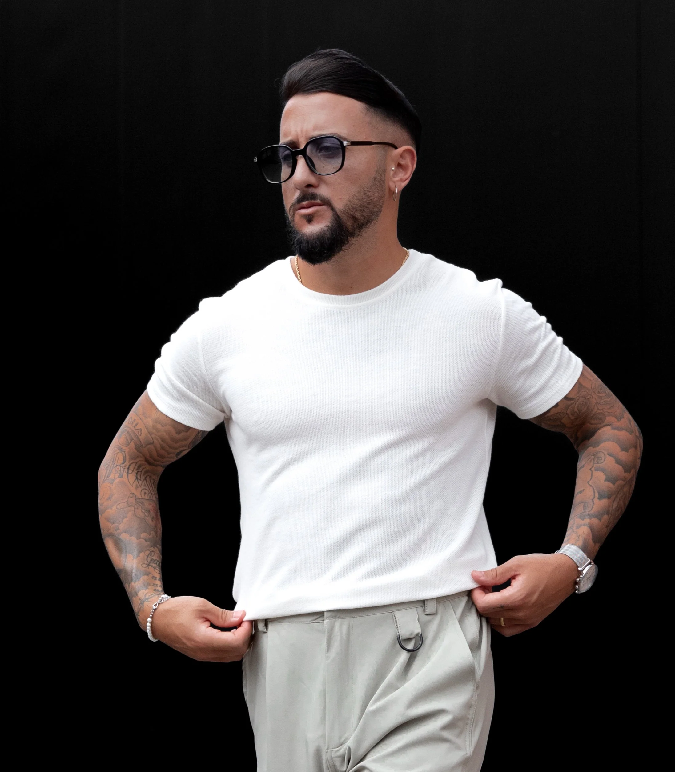 T-shirt uni en maille - Image 18