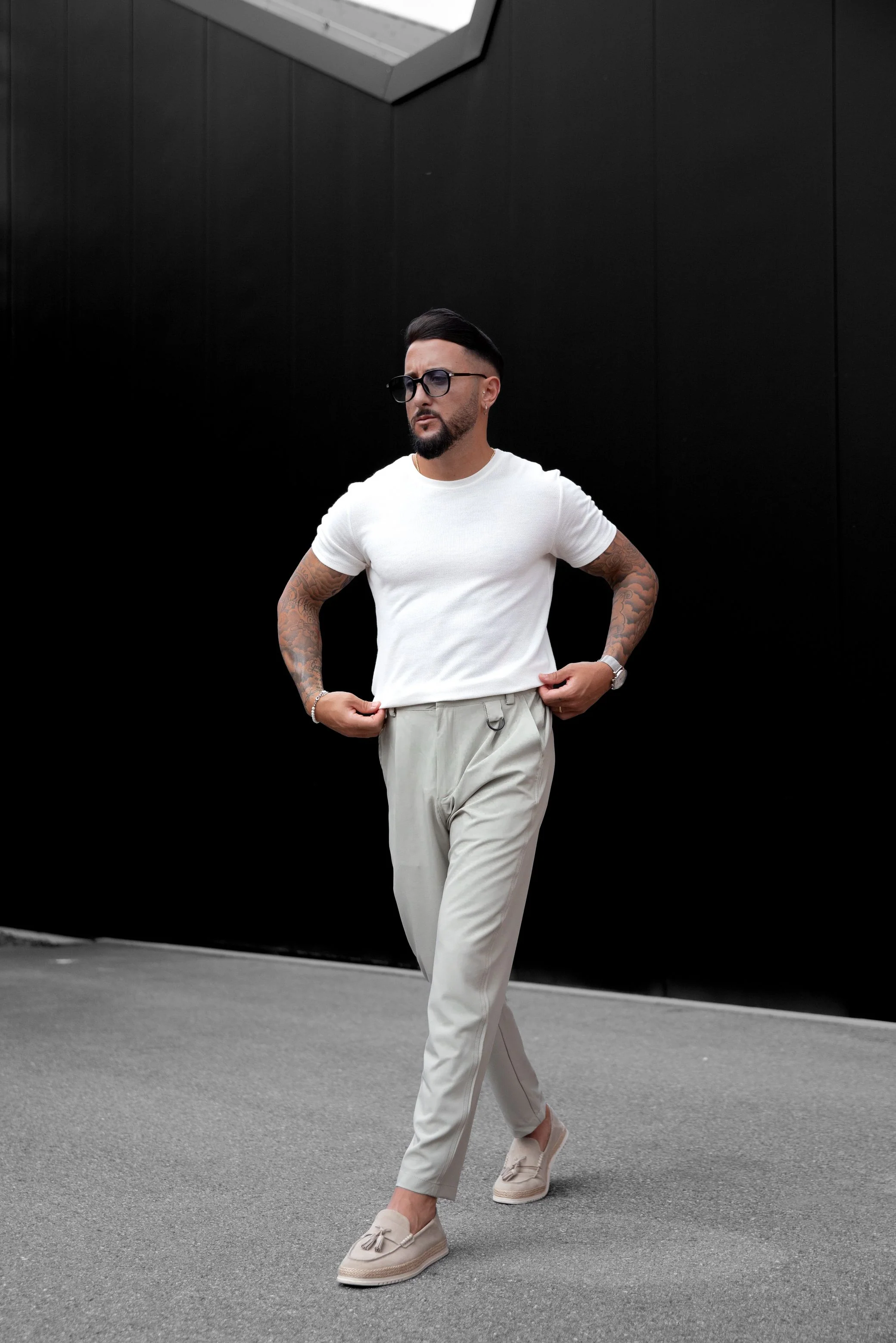 T-shirt uni en maille - Image 20