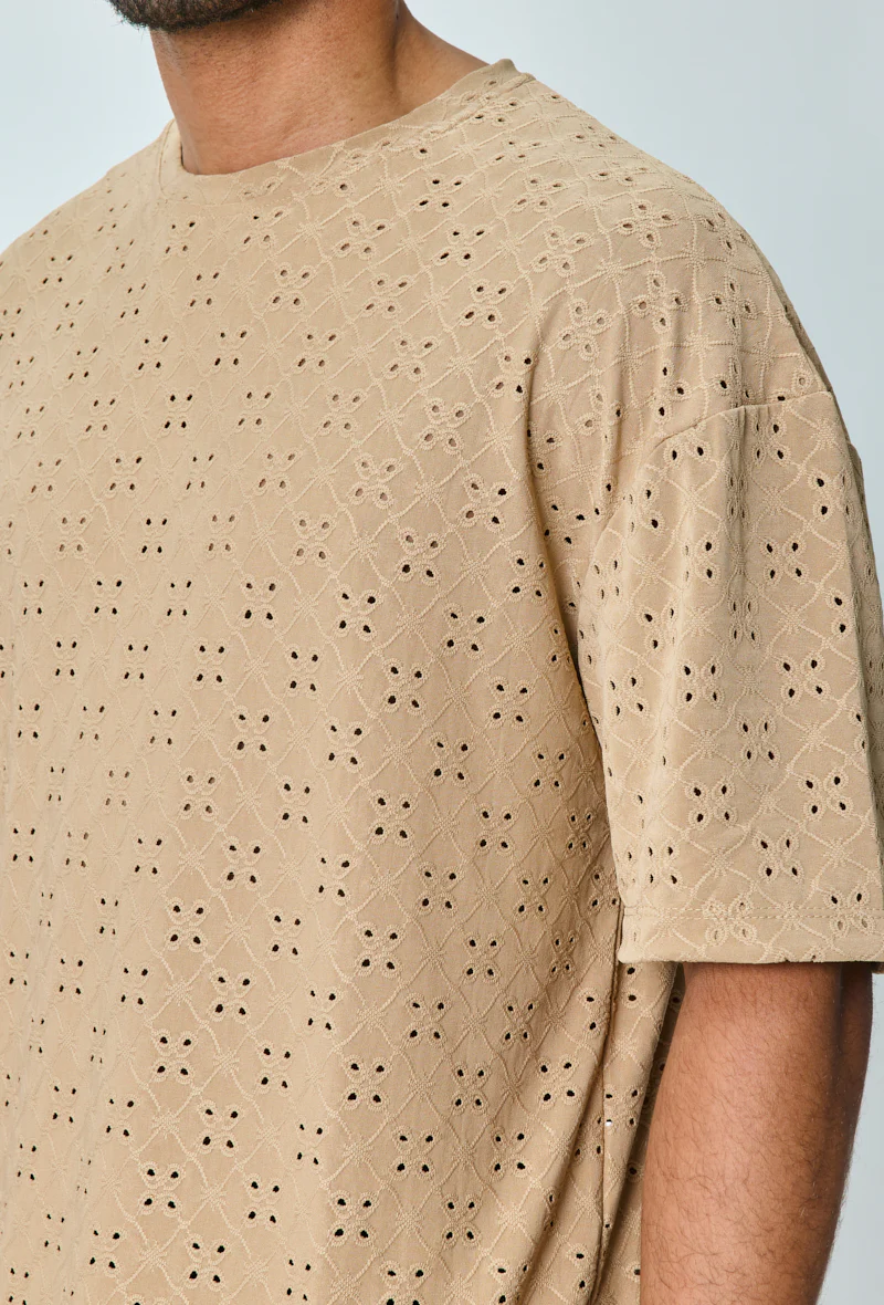 T-shirt uni oversized troué - Image 11