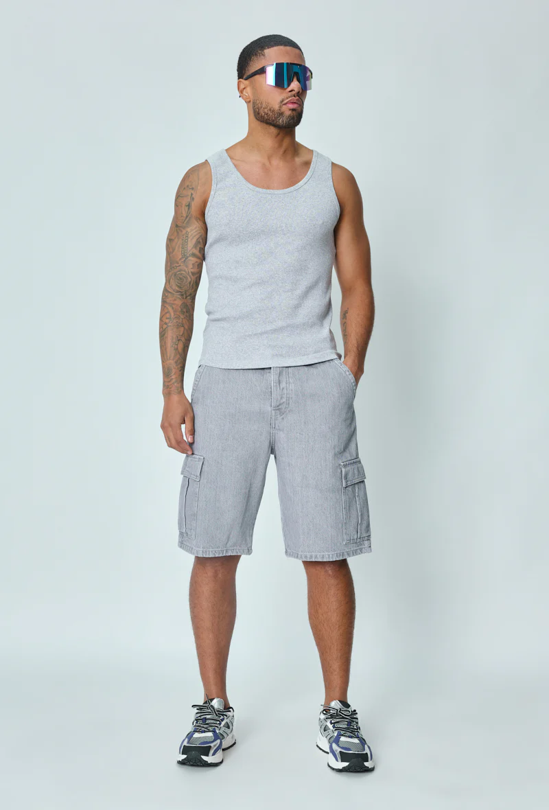 T-shirt uni sans manches - Image 11